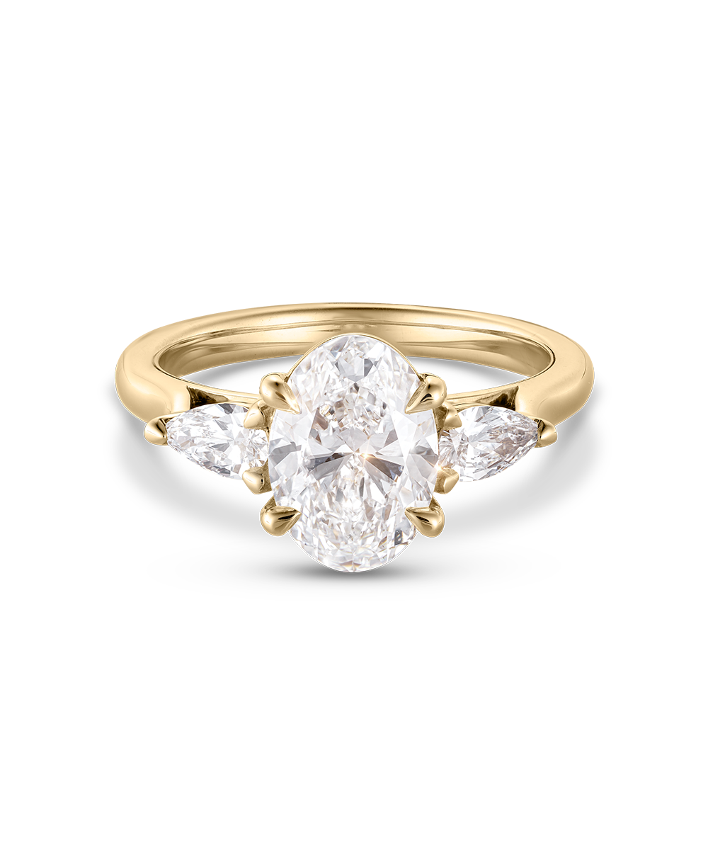 Isla 2.05ct Oval & Pear Diamond Engagement Ring