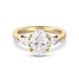 Isla 2.05ct Oval & Pear Diamond Engagement Ring