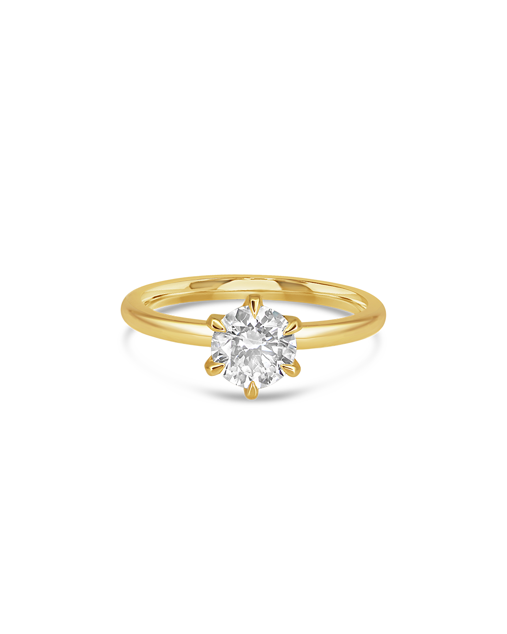 Jessica 1.01ct Brilliant Round Solitaire Diamond Engagement Ring