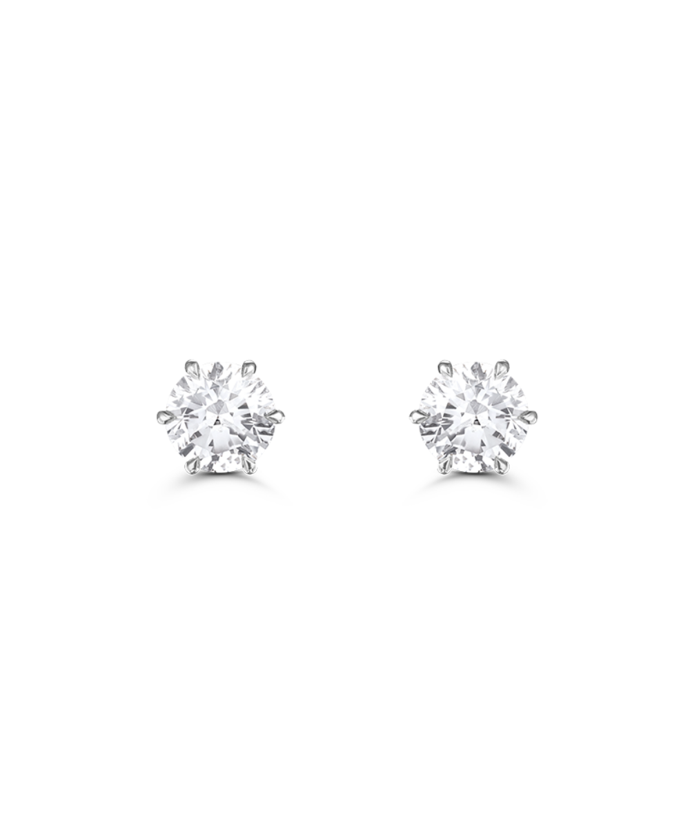 Jessica Round Diamond Studs