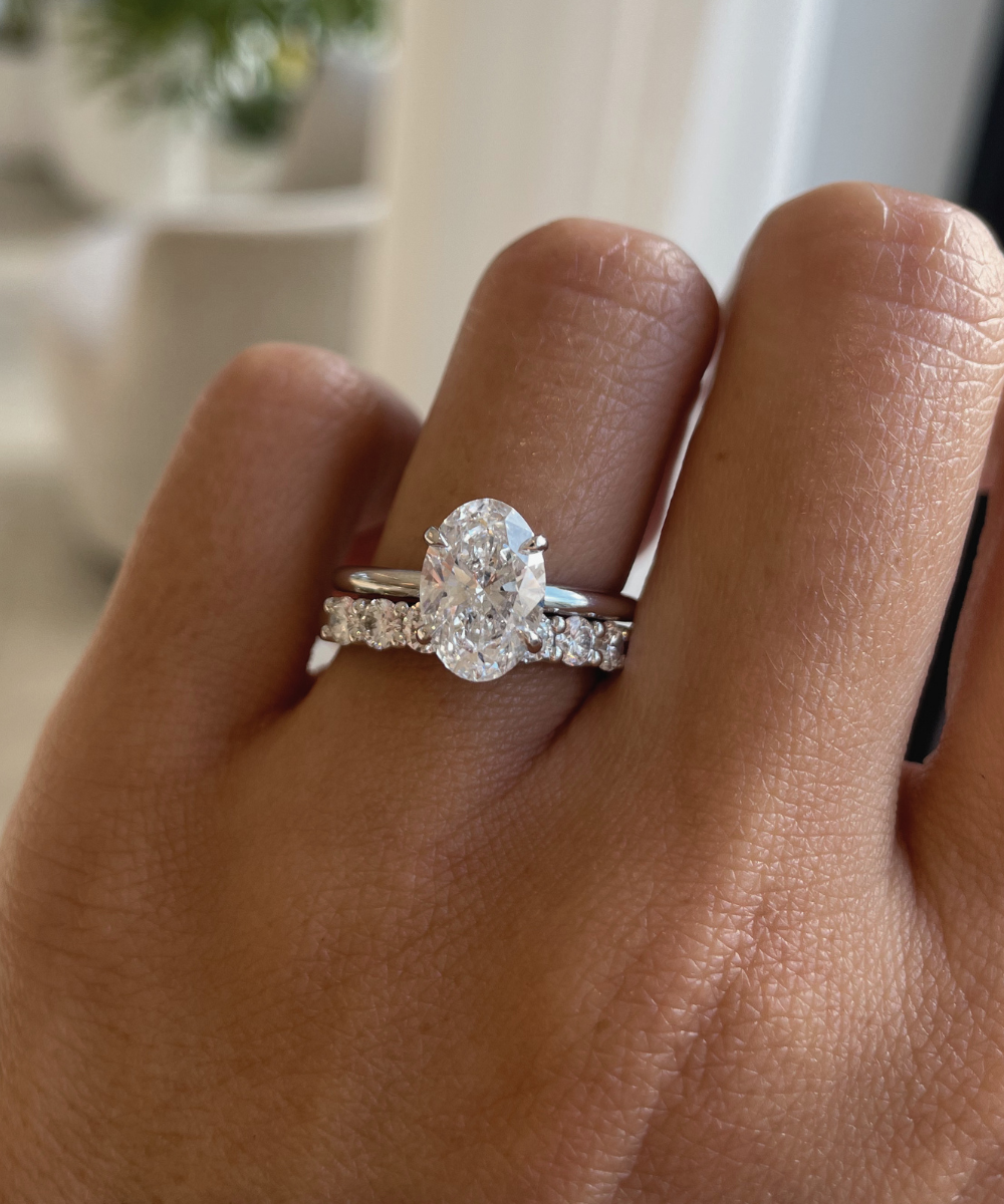 Julie Round Diamond Band - White Gold