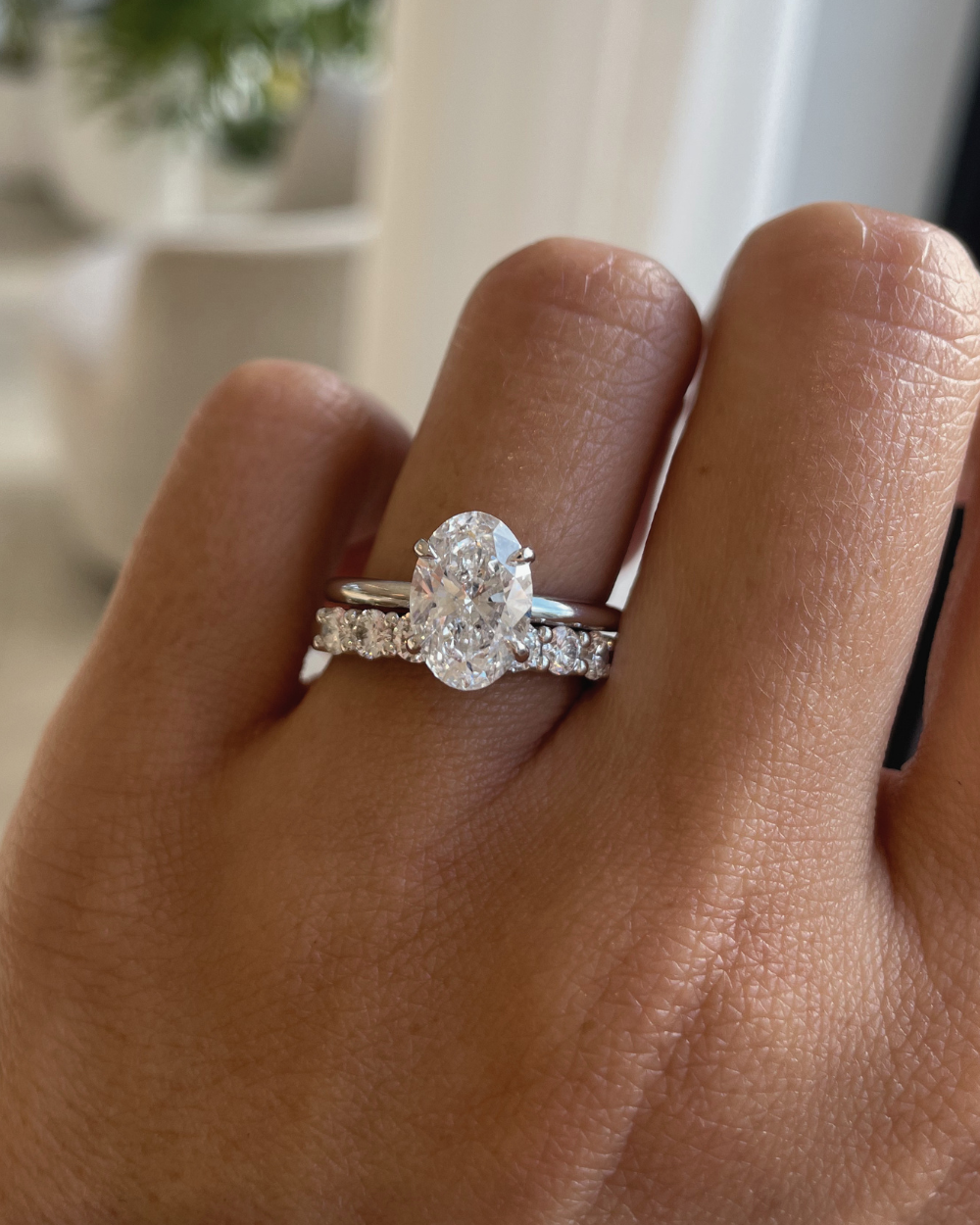 Julie Round Diamond Band - White Gold