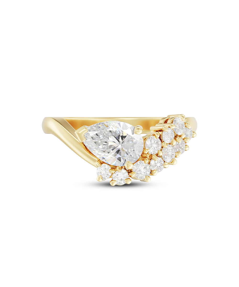 Juliette 1.09ct Pear Diamond Ring