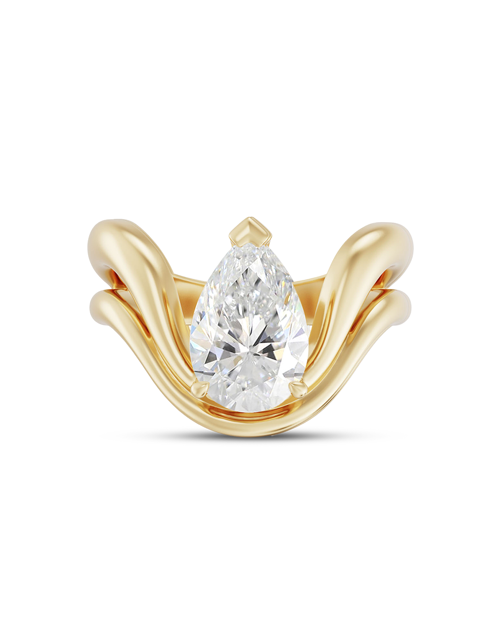 Leda 2.39ct Pear Diamond Engagement Ring