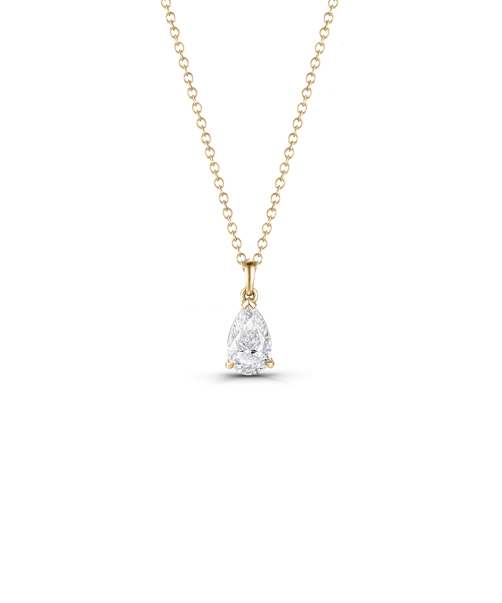 Leila Pear Diamond Necklace