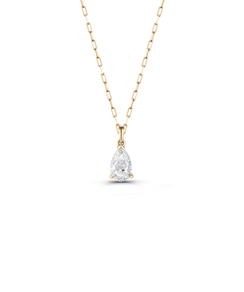 Leila Pear Diamond Necklace
