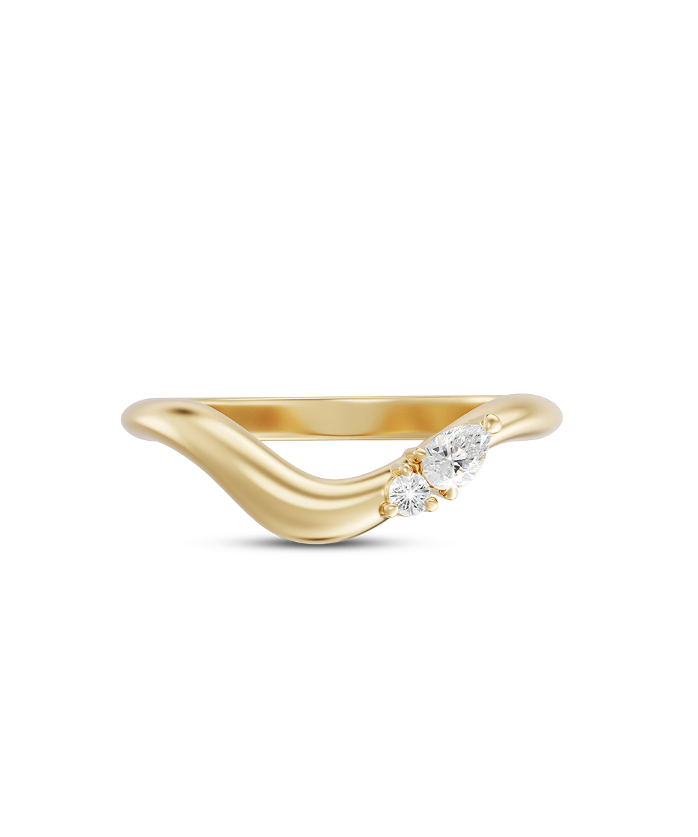 Maeve Curved Diamond Band