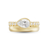 Margot 1.21ct East West Pear Diamond Ring