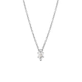 Marquise Solitaire Diamond Necklace - 0.30ct