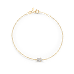 Marquise Solitaire Diamond Bracelet classajewellers