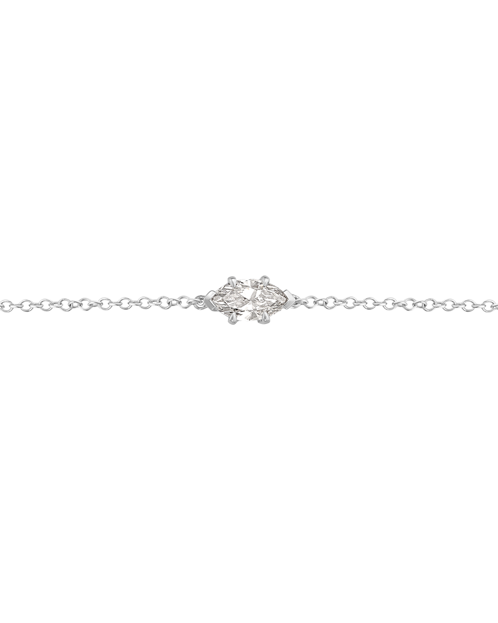 Marquise Solitaire Diamond Bracelet classajewellers