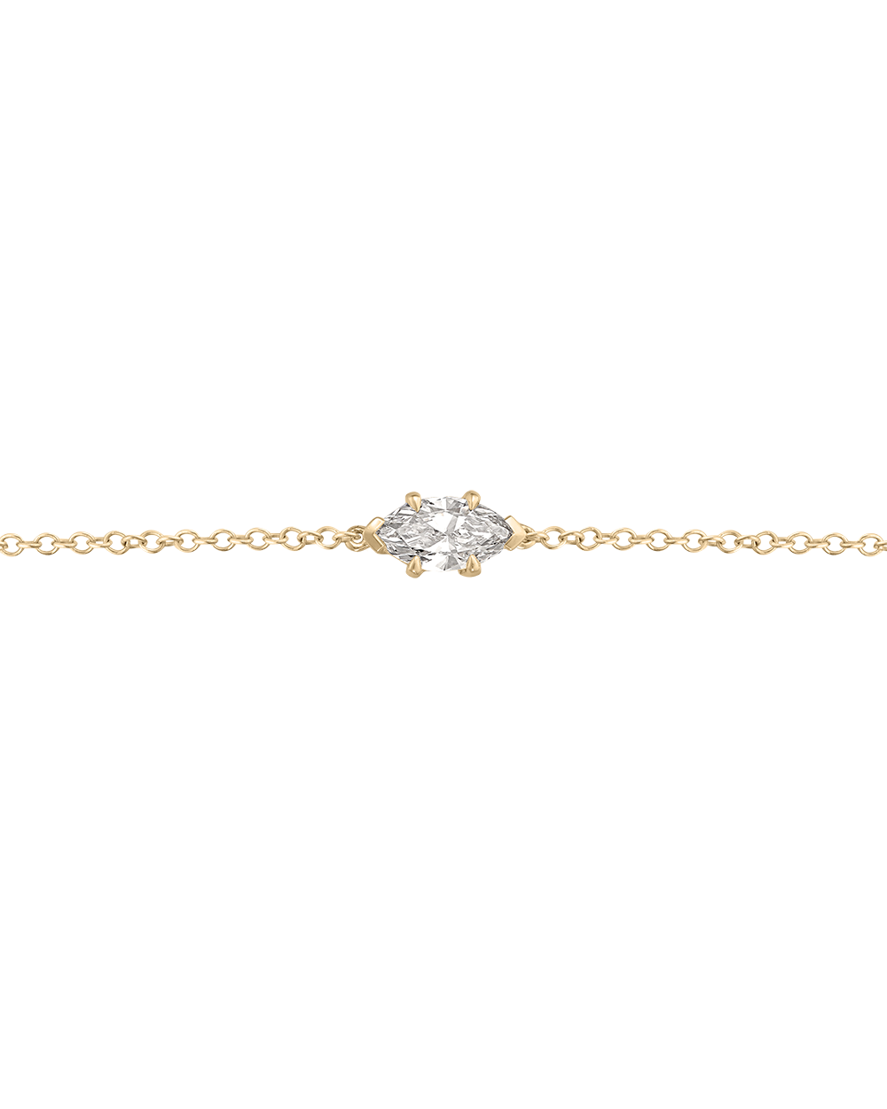 Marquise Solitaire Diamond Bracelet classajewellers