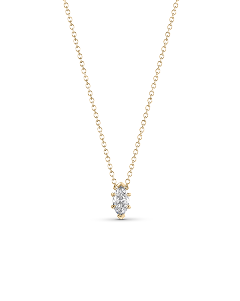 Marquise Solitaire Diamond Necklace classajewellers