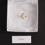 Zoe Oval Bezel Diamond Engagement Ring classajewellers
