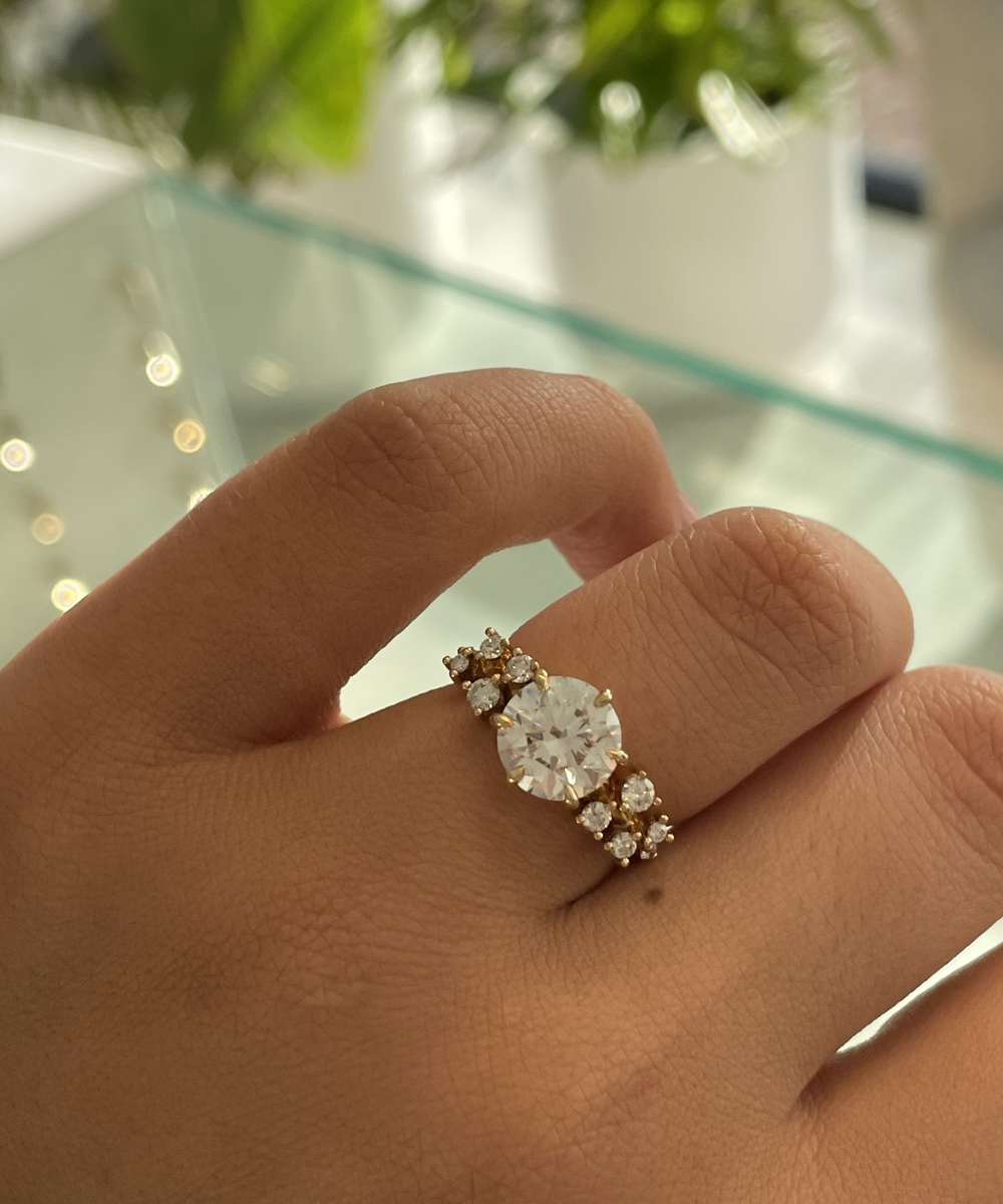 Mina Round Brilliant 2ct Diamond Engagement Ring classajewellers