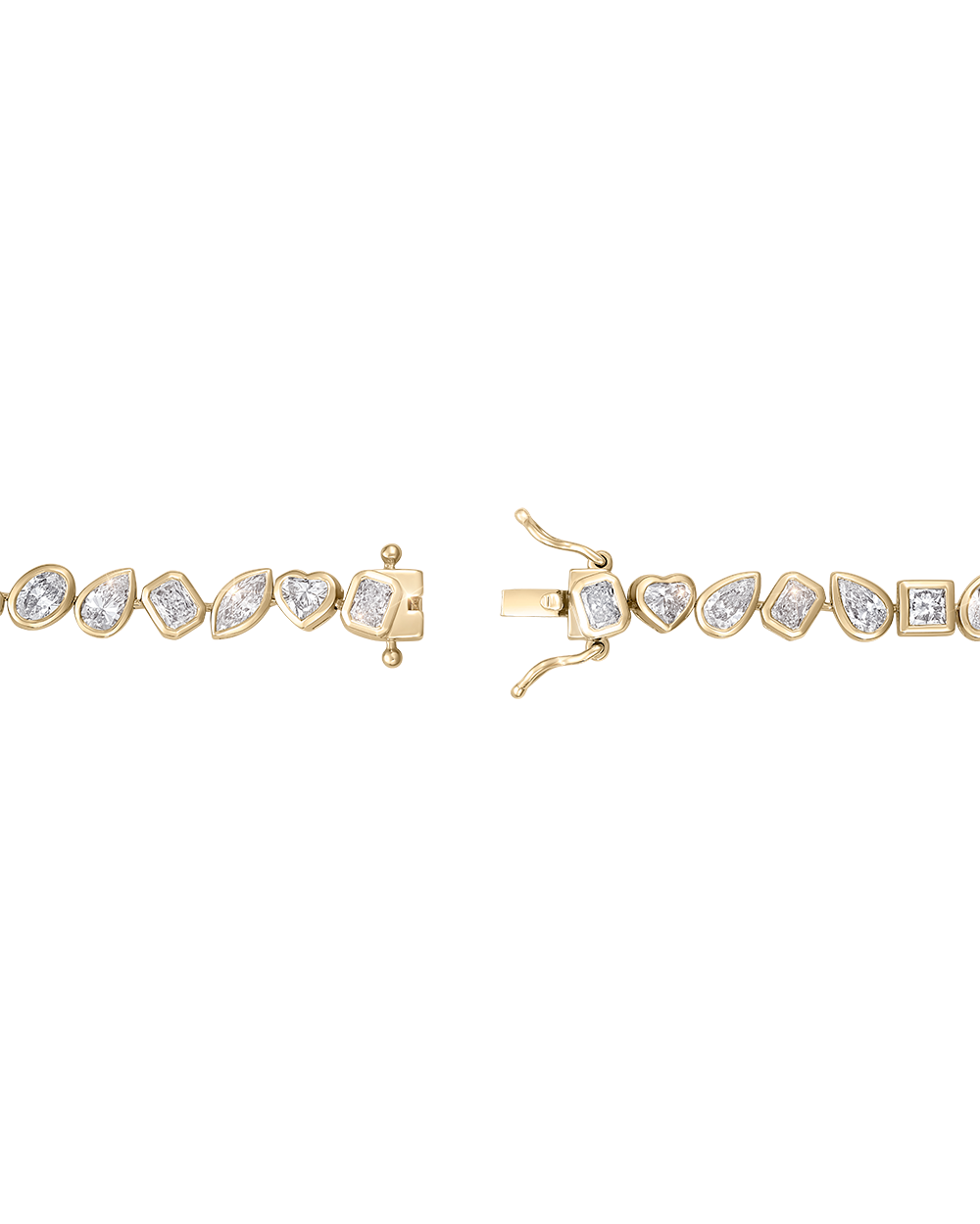Multicut Bezel Tennis Bracelet