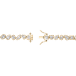 Multicut Bezel Tennis Bracelet