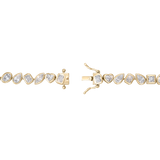 Multicut Bezel Tennis Bracelet