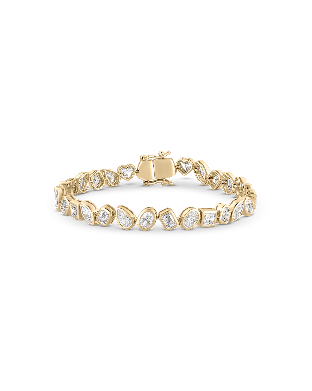Multicut Bezel Tennis Bracelet