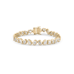Multicut Bezel Tennis Bracelet
