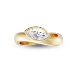 Muse 0.9ct East West Marquise Diamond Ring
