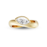 Muse 0.9ct East West Marquise Diamond Ring