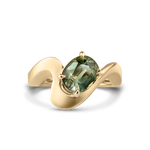Naia Oval Parti Sapphire Ring