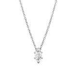 Marquise Solitaire Diamond Necklace - 0.50ct