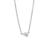 Pear Solitaire Diamond Necklace - 0.30ct