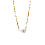 Pear Solitaire Diamond Necklace