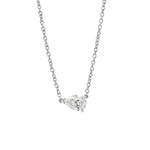 Pear Solitaire Diamond Necklace - 0.50ct