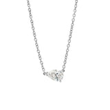 Pear Solitaire Diamond Necklace - 0.50ct