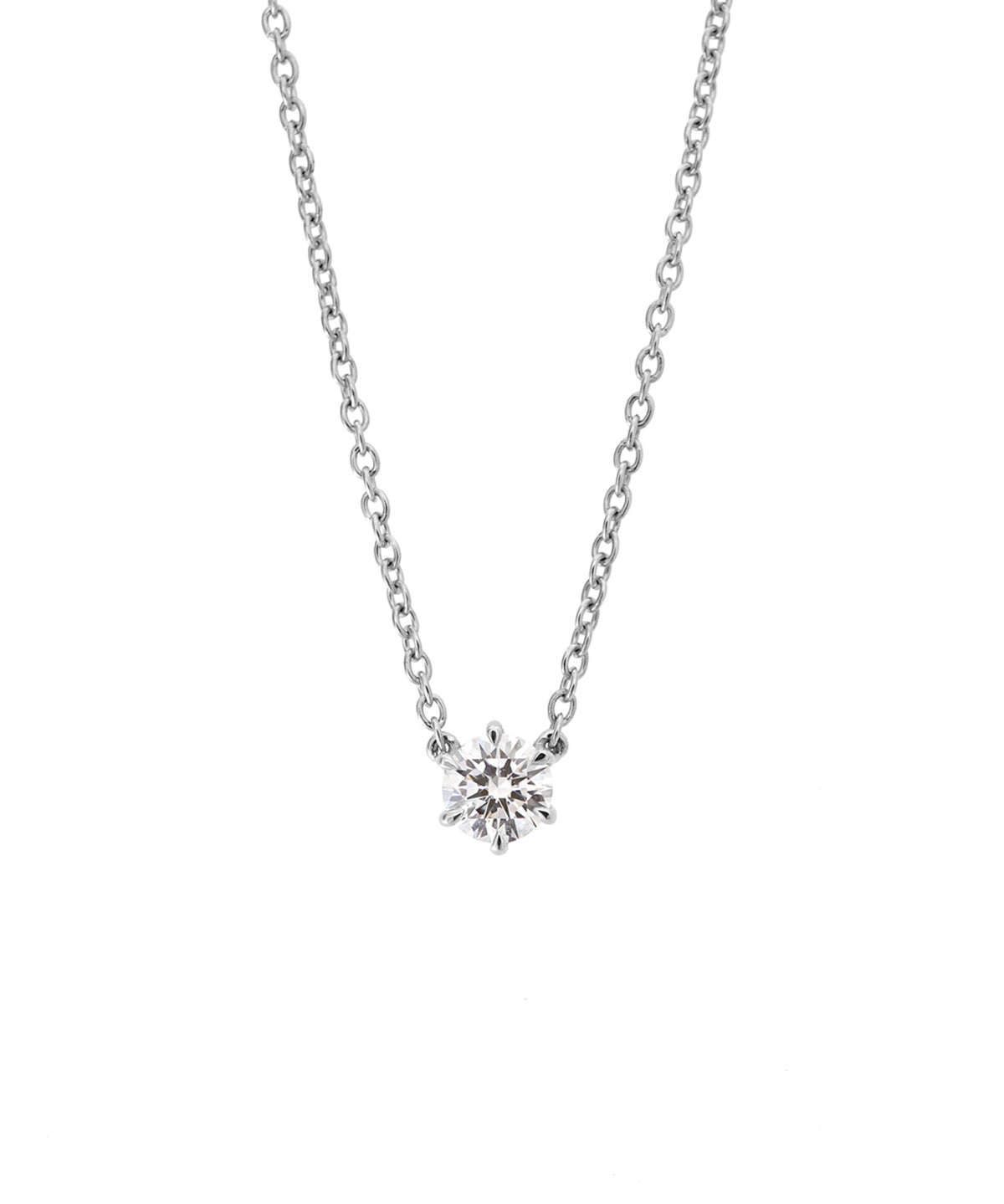 Round Solitaire Diamond Necklace - 0.30ct