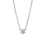 Round Solitaire Diamond Necklace - 0.30ct