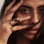 Claudette Pear Diamond Signet Ring classajewellers