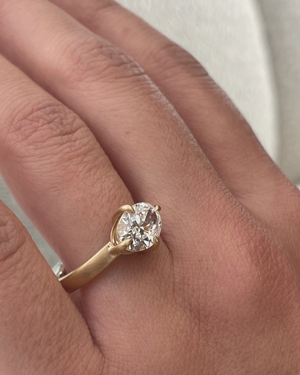 Noelle 2ct East West Oval Diamond Engagement Ring classajewellers