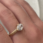 Noelle 2ct East West Oval Diamond Engagement Ring classajewellers