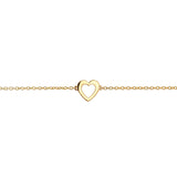 Linked for Life Heart of Gold Bracelet