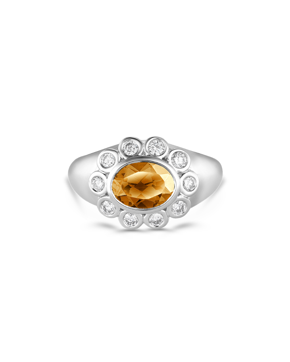 Ophelia Pinky Ring - Citrine classajewellers