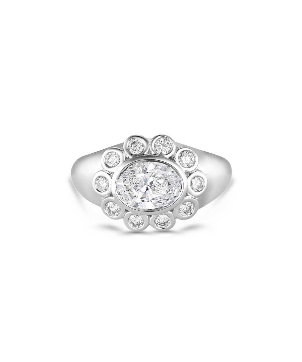 Ophelia Pinky Ring - Diamond classajewellers