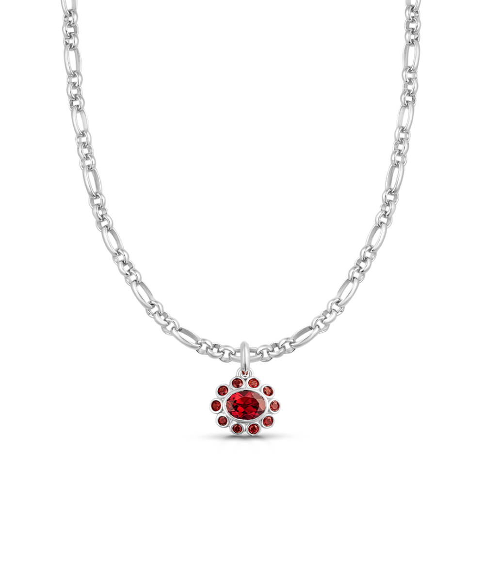 Ophelia Pendant - Garnet classajewellers