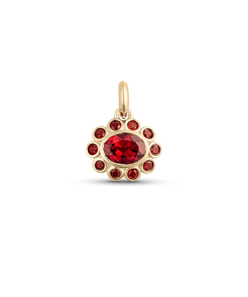 Ophelia Pendant - Garnet classajewellers
