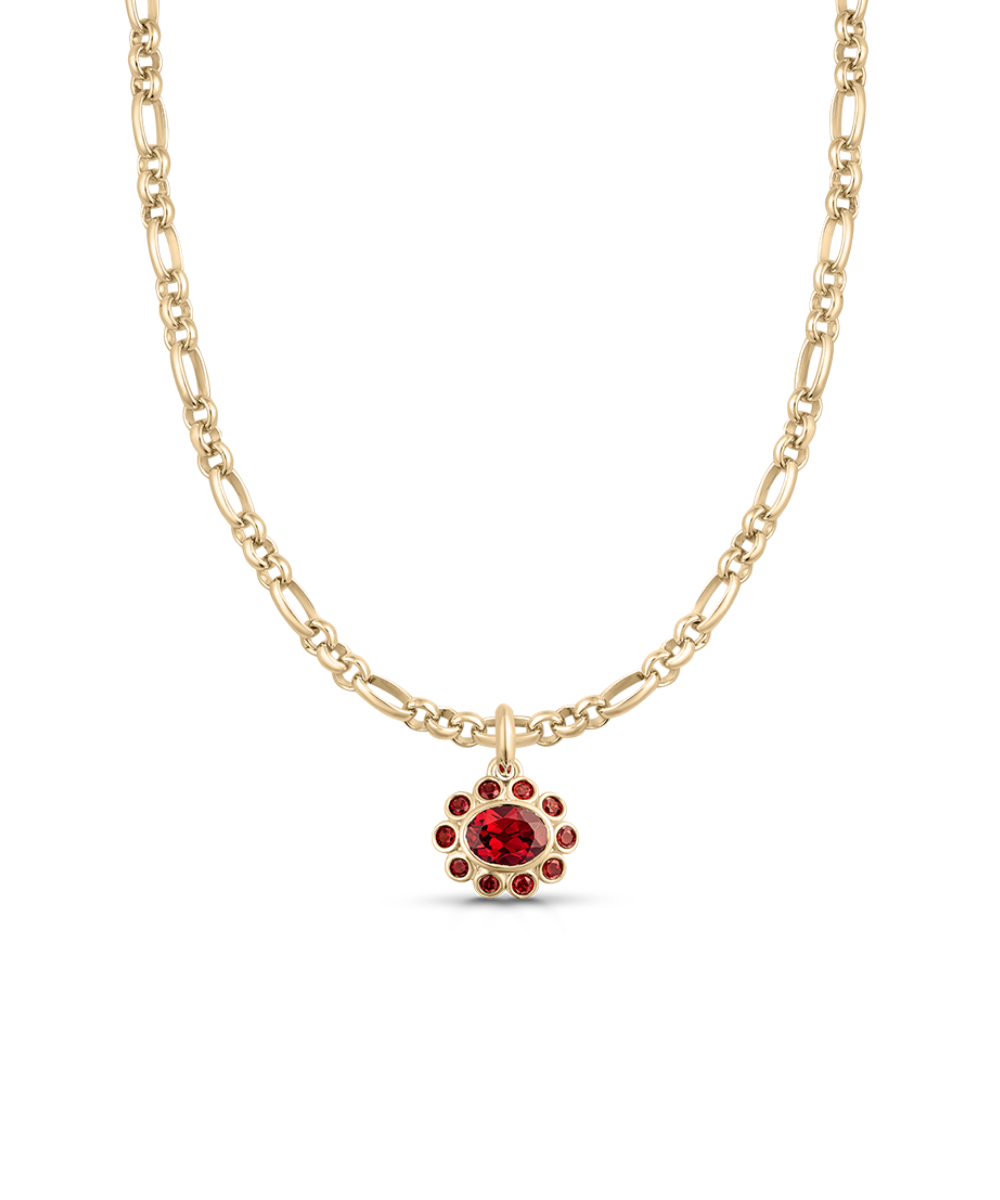Ophelia Pendant - Garnet classajewellers