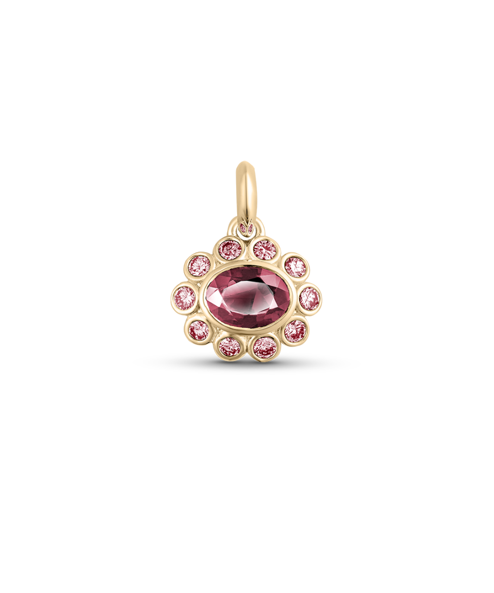 Ophelia Pendant - Pink Tourmaline classajewellers