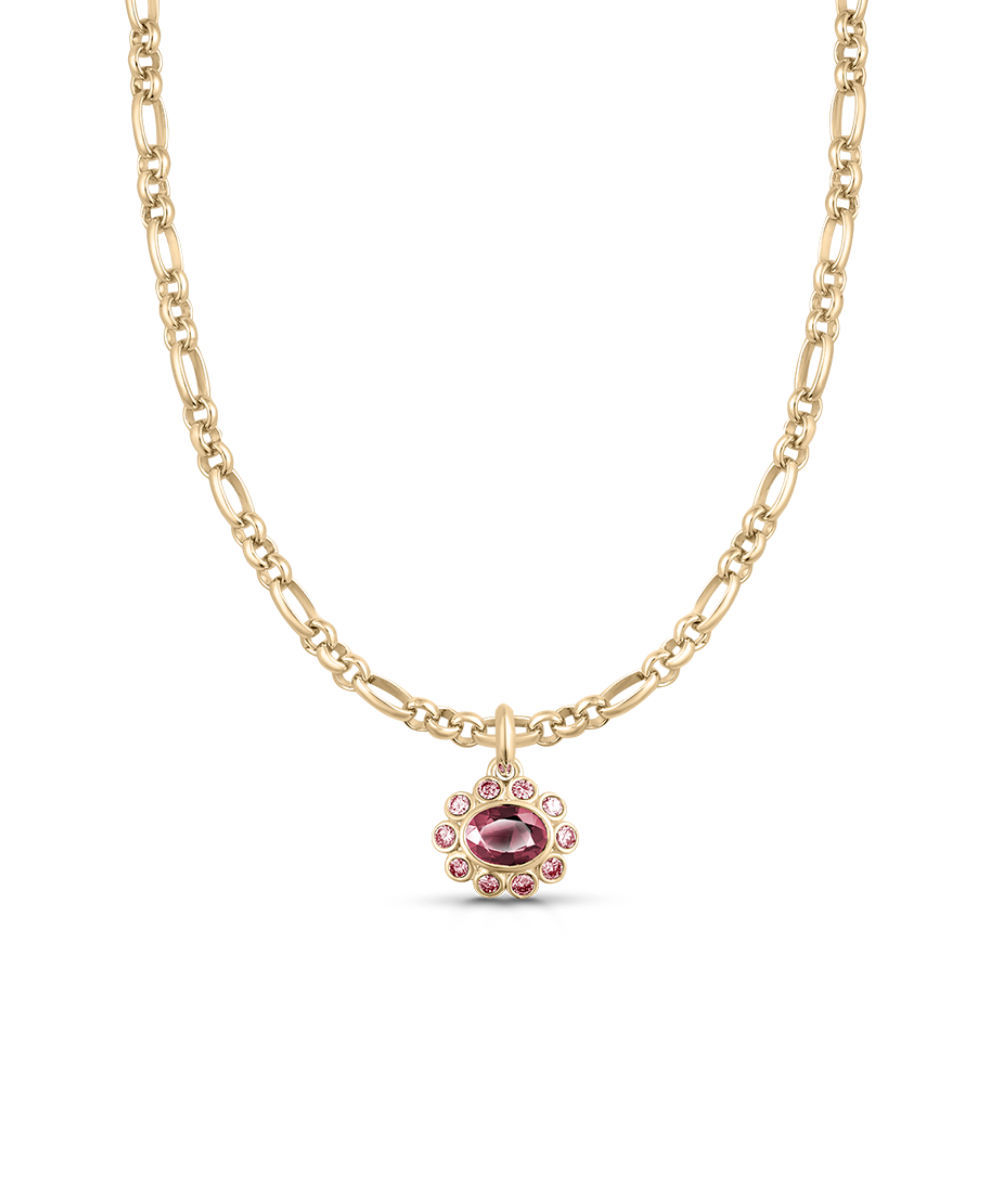 Ophelia Pendant - Pink Tourmaline classajewellers