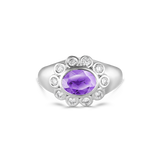 Ophelia Pinky Ring - Amethyst