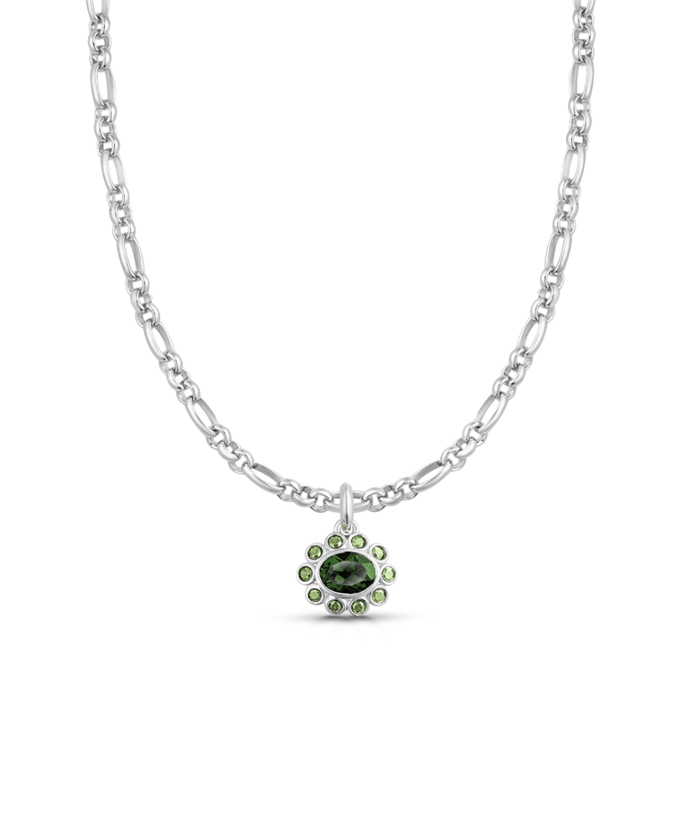 Ophelia Pendant - Green Tourmaline classajewellers