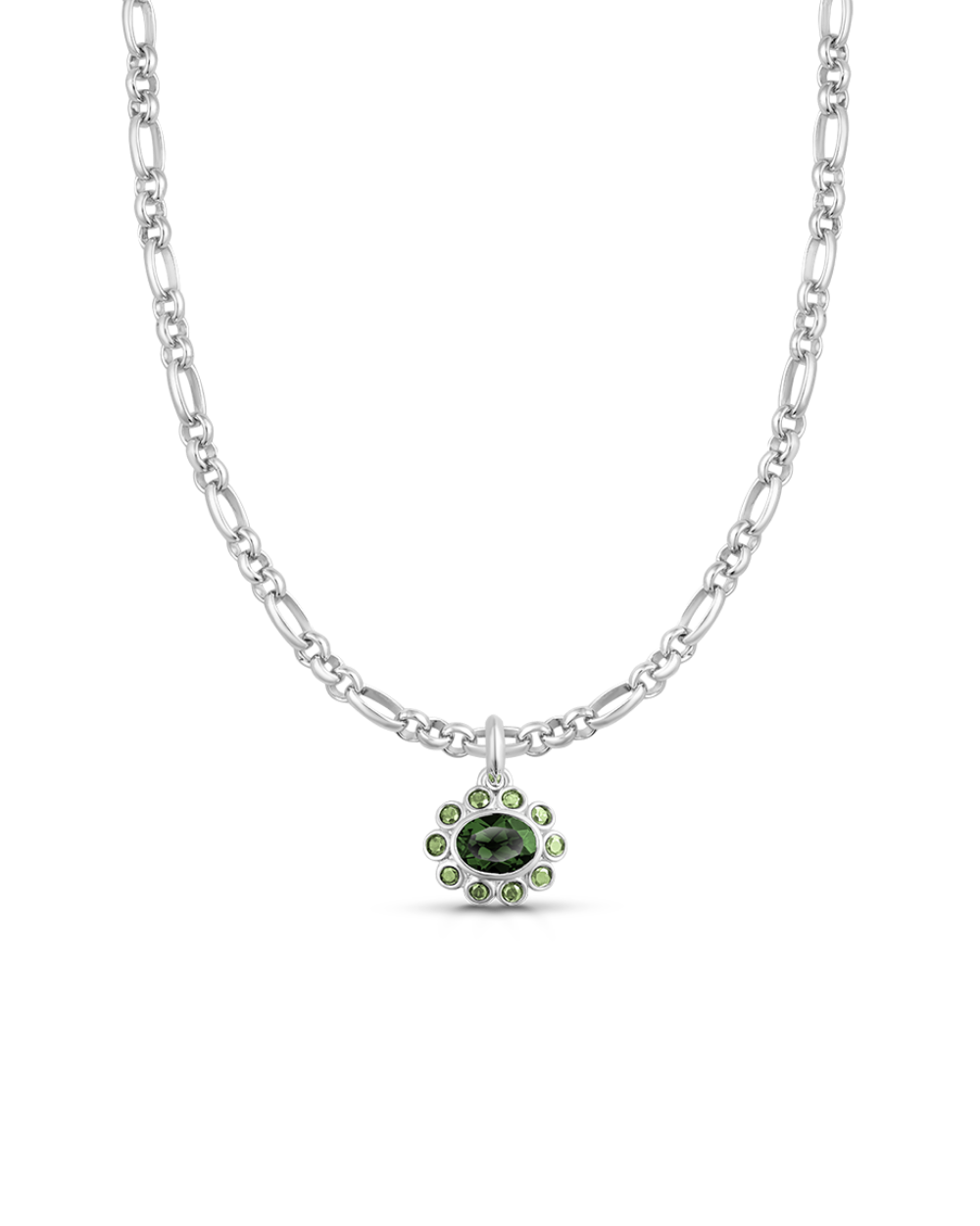 Ophelia Pendant - Green Tourmaline classajewellers