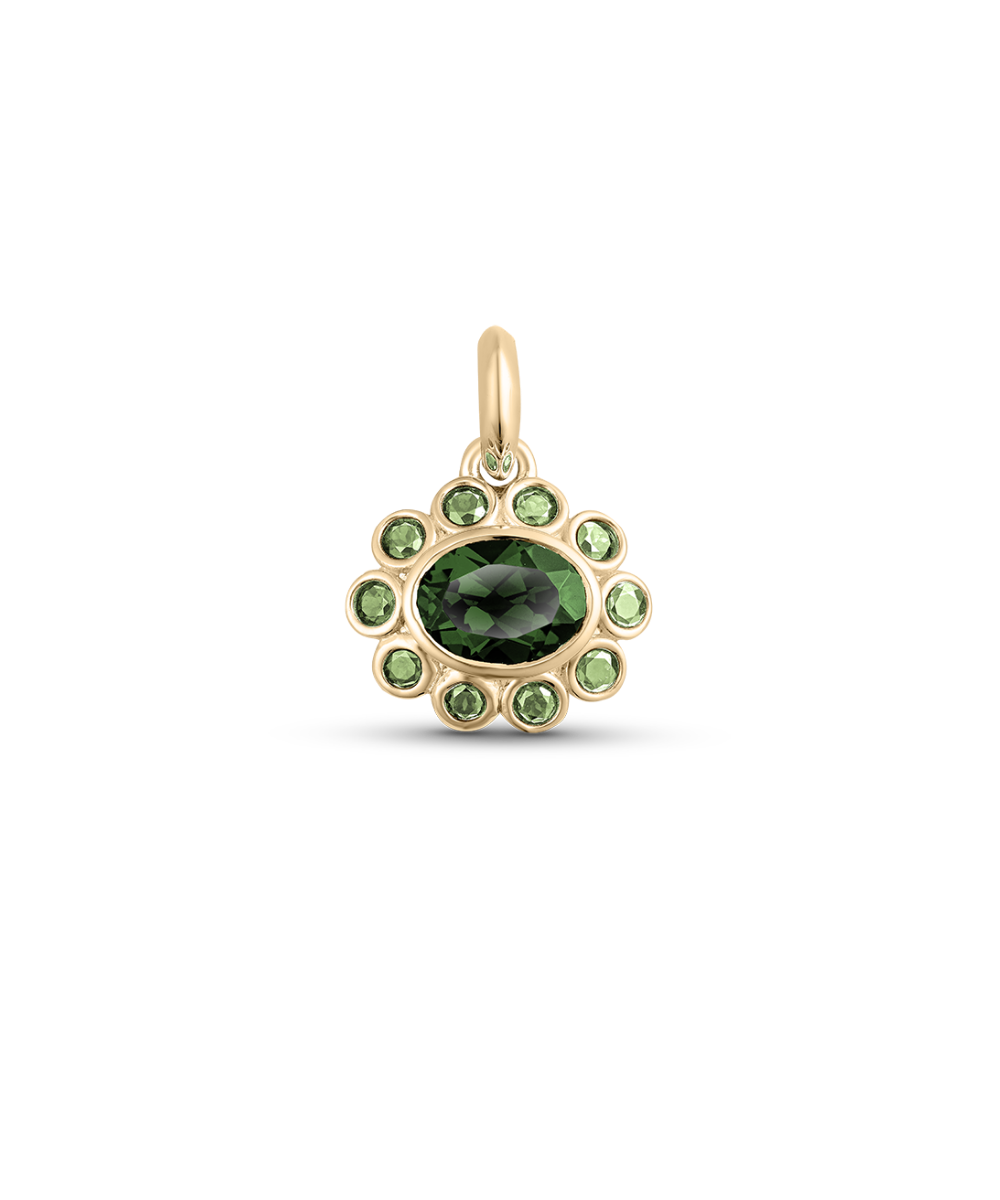 Ophelia Pendant - Green Tourmaline classajewellers