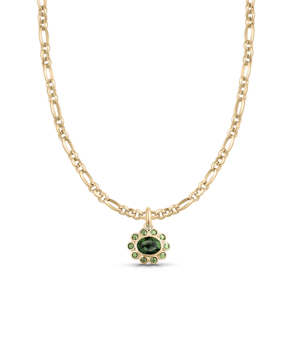 Ophelia Pendant - Green Tourmaline classajewellers